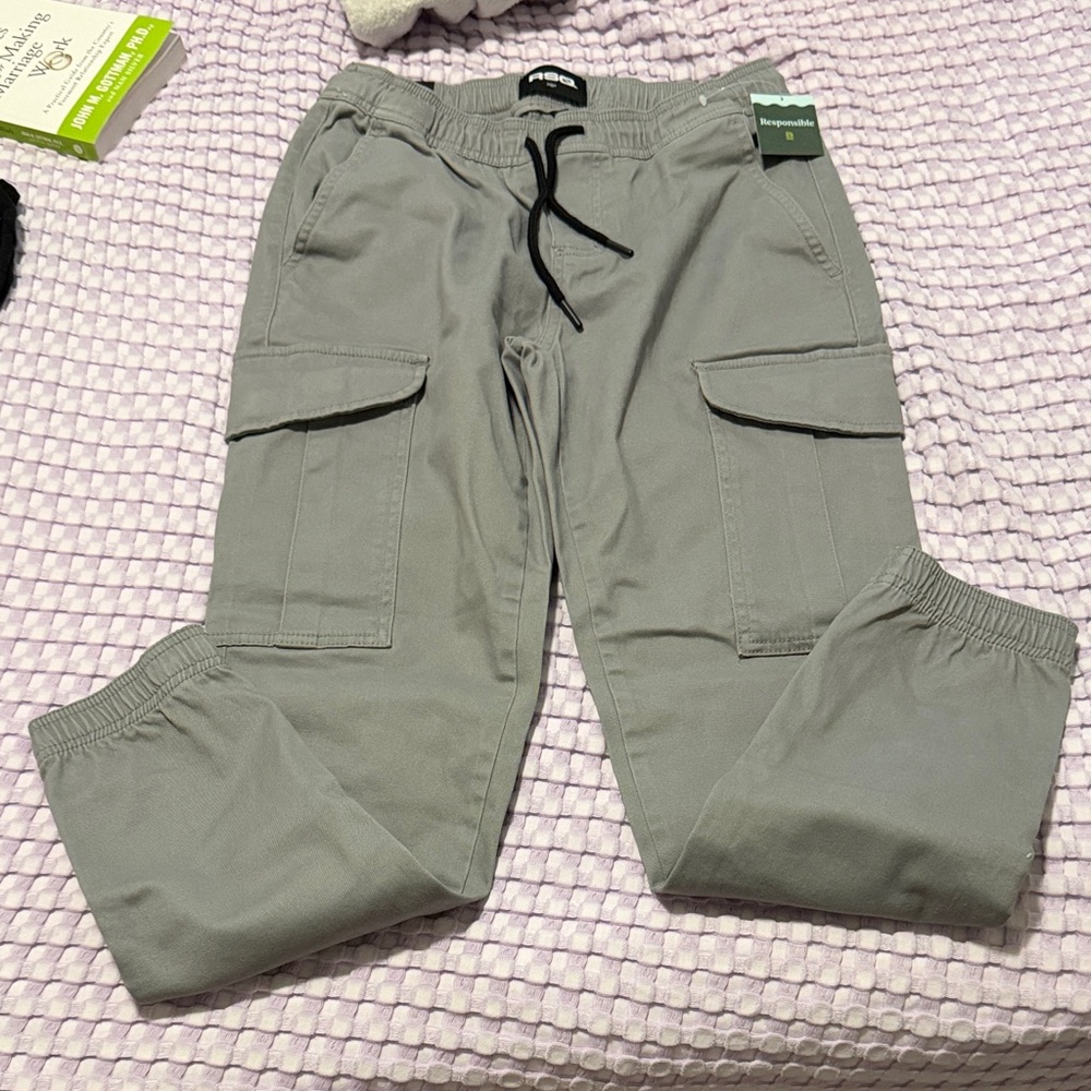 Men's RSQ Gray cargo jogger Pants